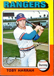 1975 Topps Baseball Cards      131     Toby Harrah